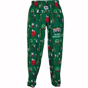 Brief Insanity Snoopy Happy Holidays Lounge Pants Pajamas NEW Fast Ship